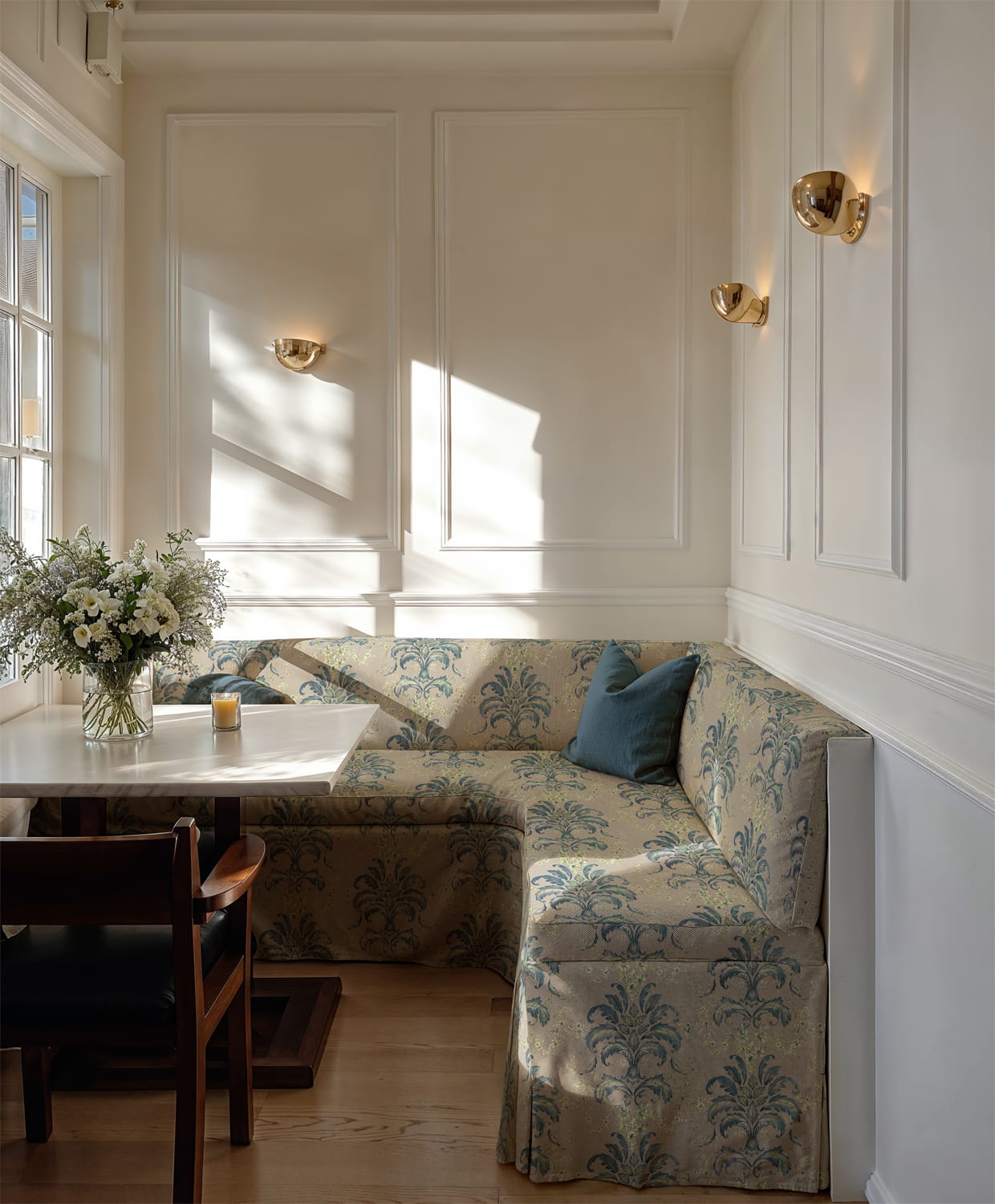 Stoff French Damask - Sapphire