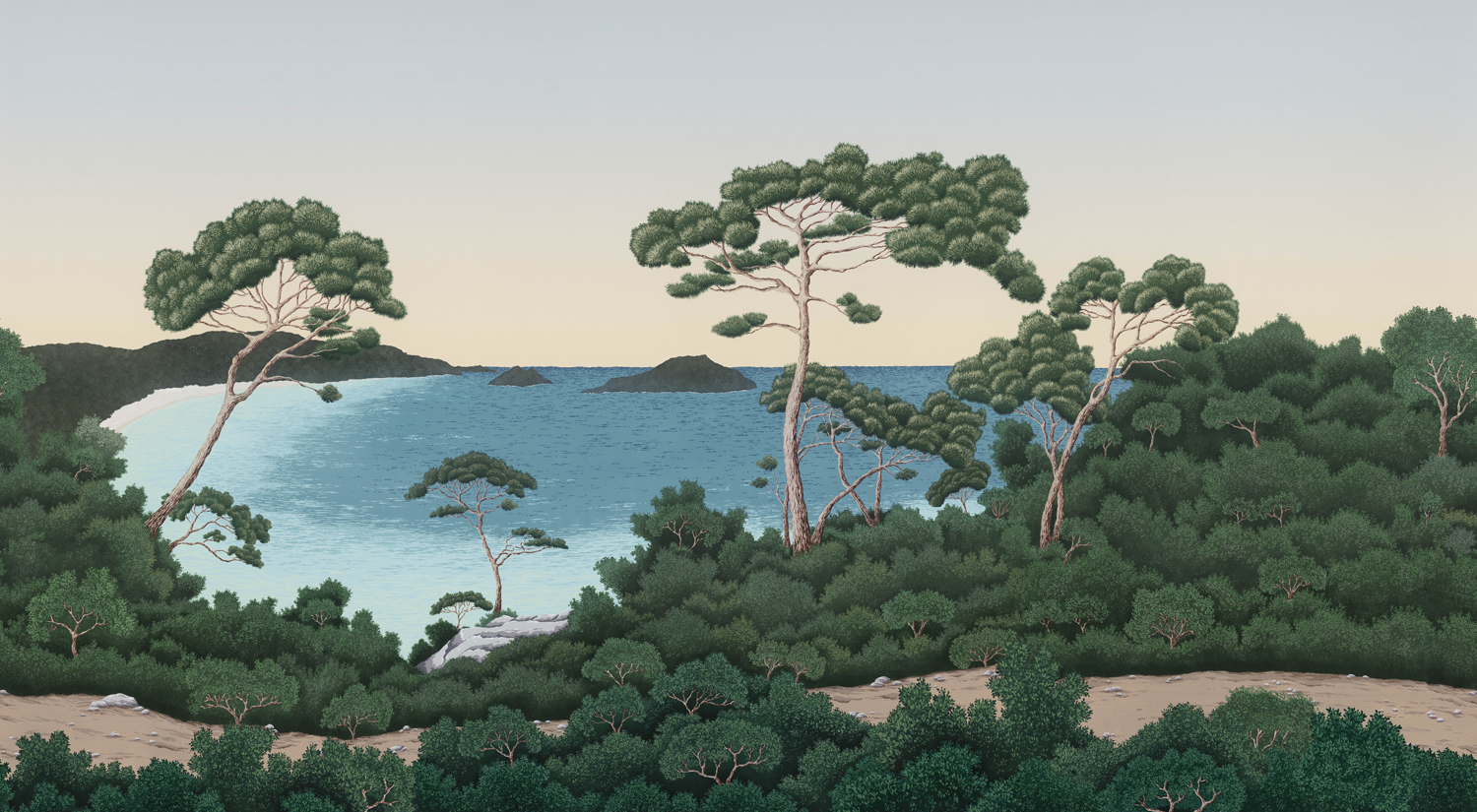 Wandbild Port Cros - Original Panel A