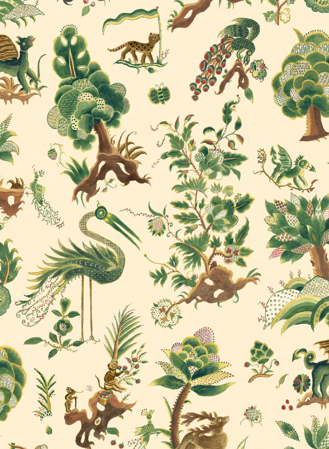 Tapete Grand Gertrude - Document Green
