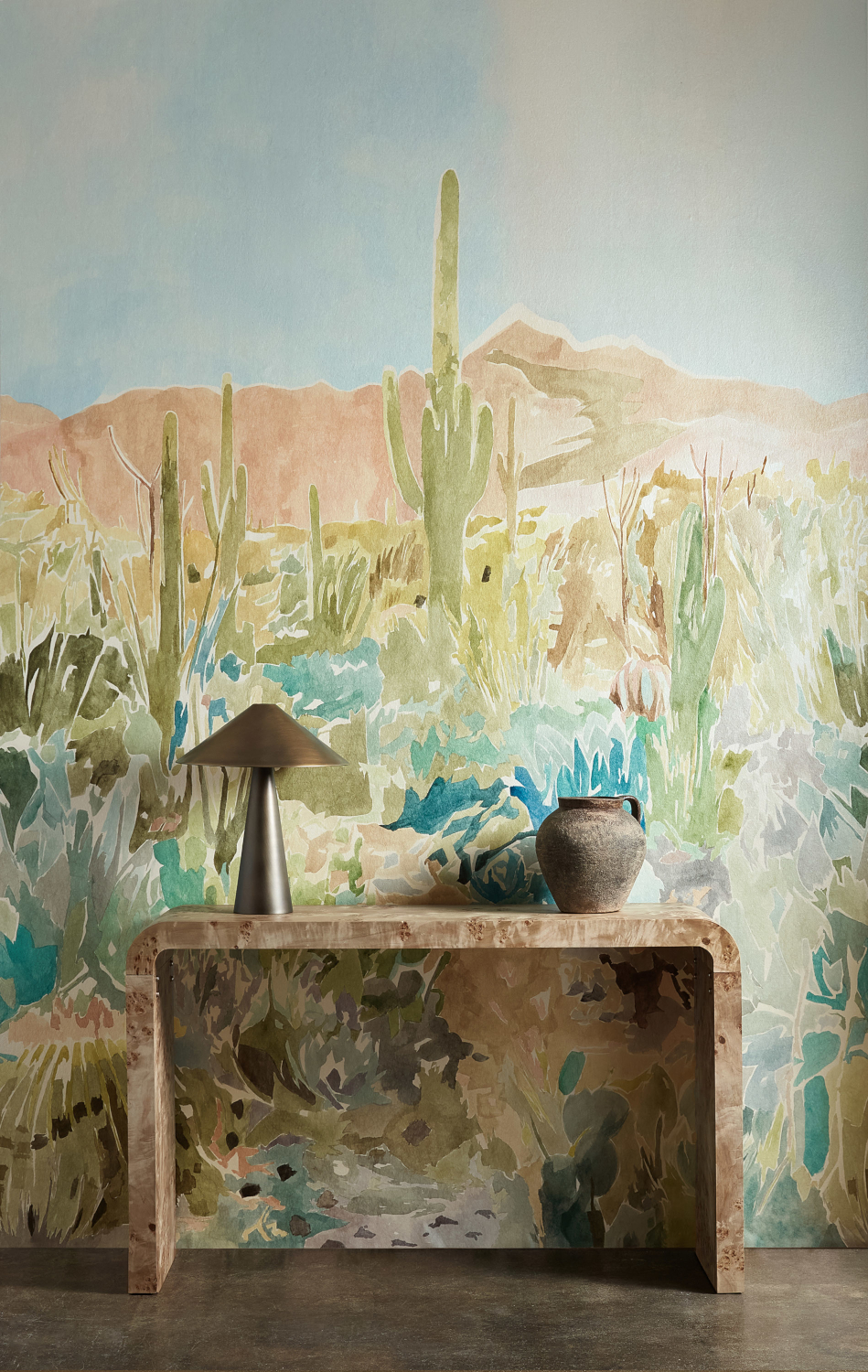 Wandbild Saltillo - Grounded/ Succulent/ Haze