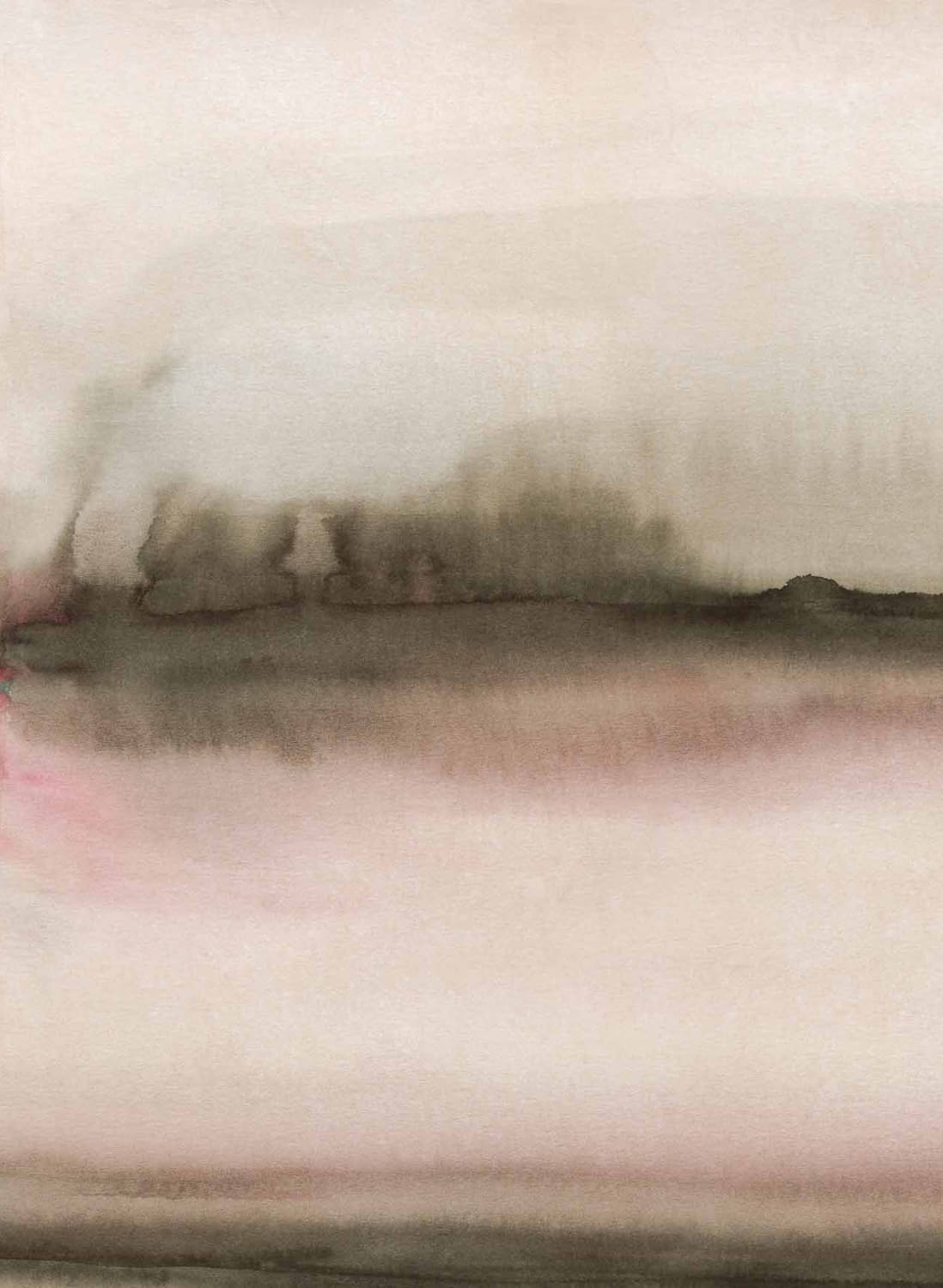 Wandbild Shibori - Nude