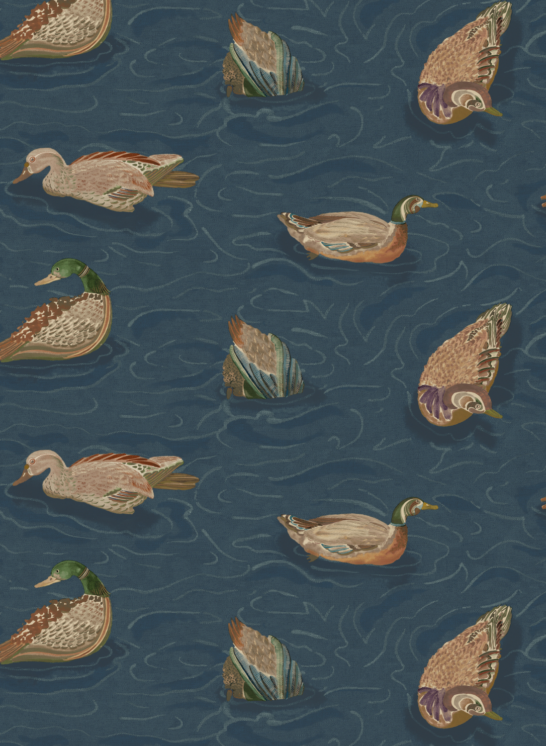 Tapete Duck Pond - Indigo