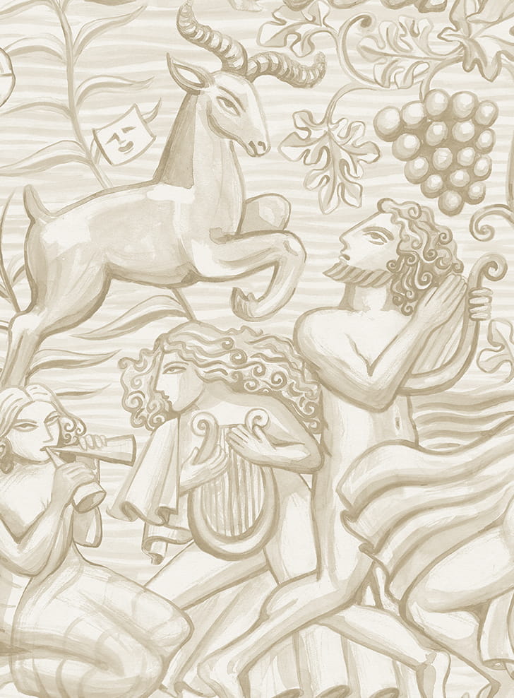 Wandbild Baccus - Sand
