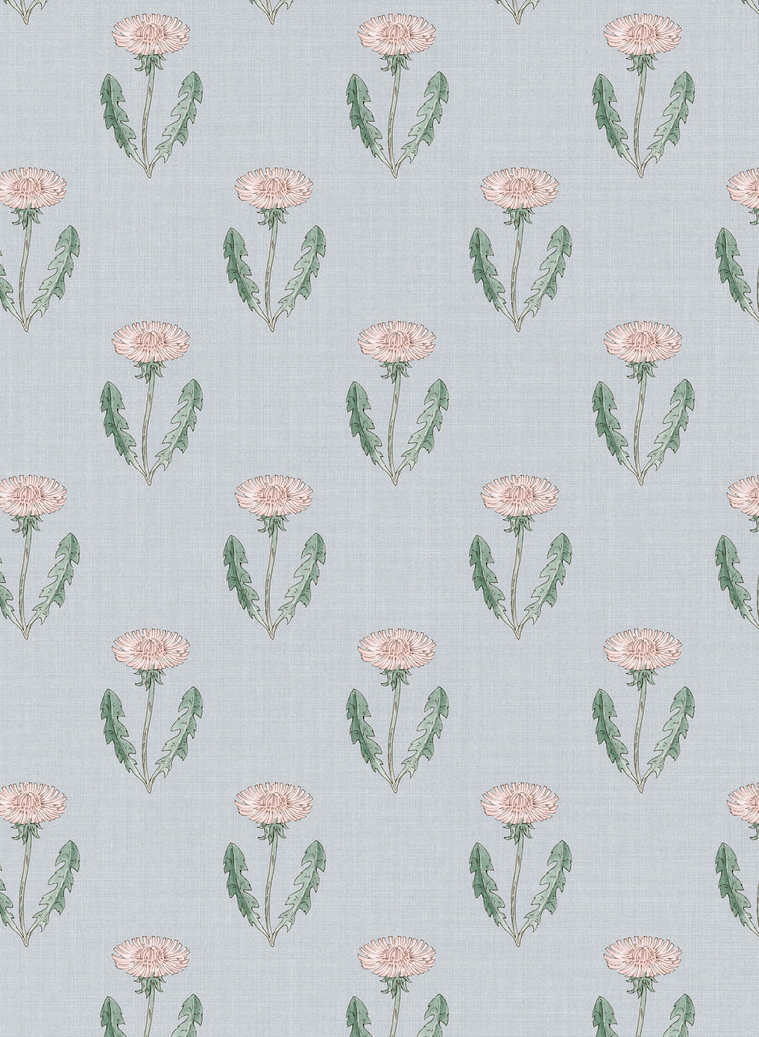Tapete Maskrosen - Soft Blue
