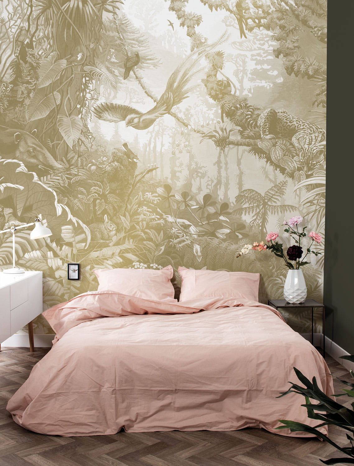 Wandbild Tropical Landscapes Gold 2 - XL