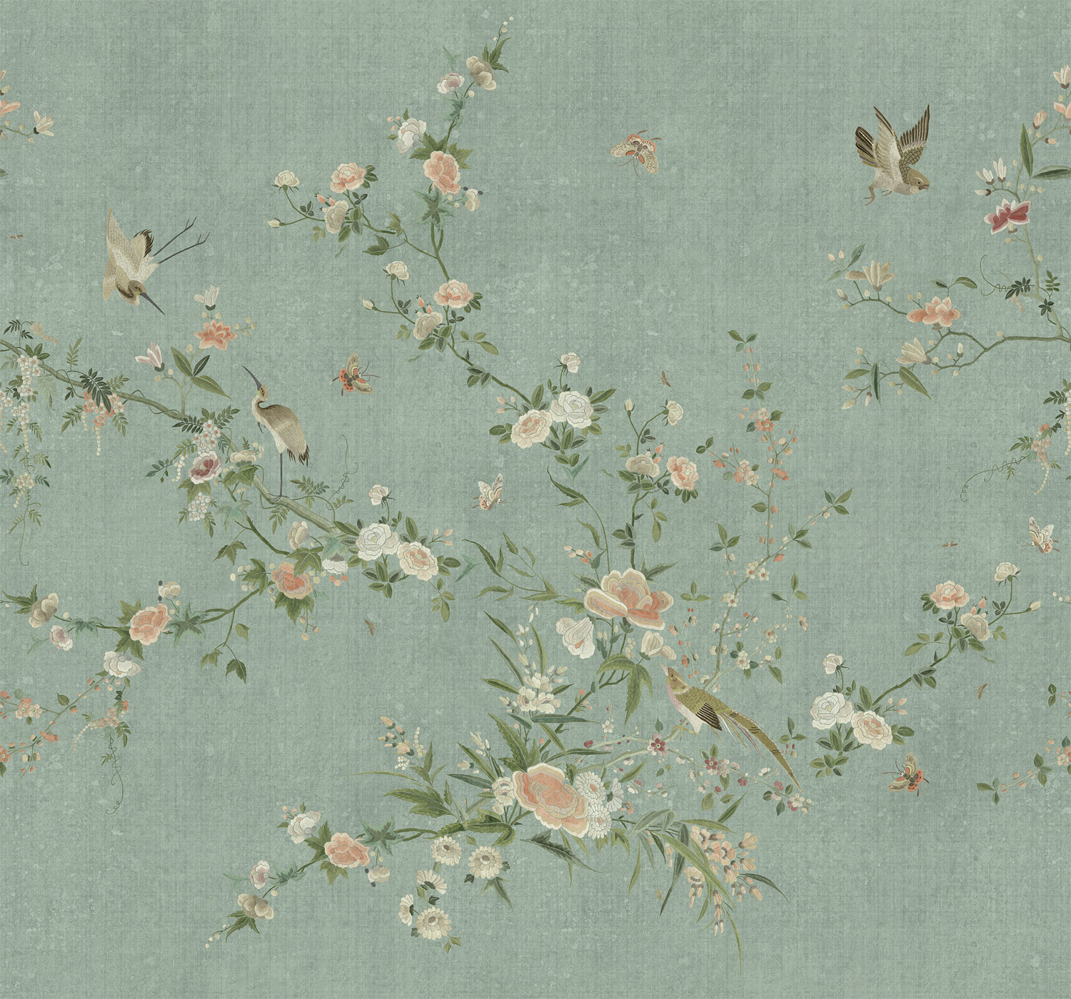 Wandbild Bloom - Teal