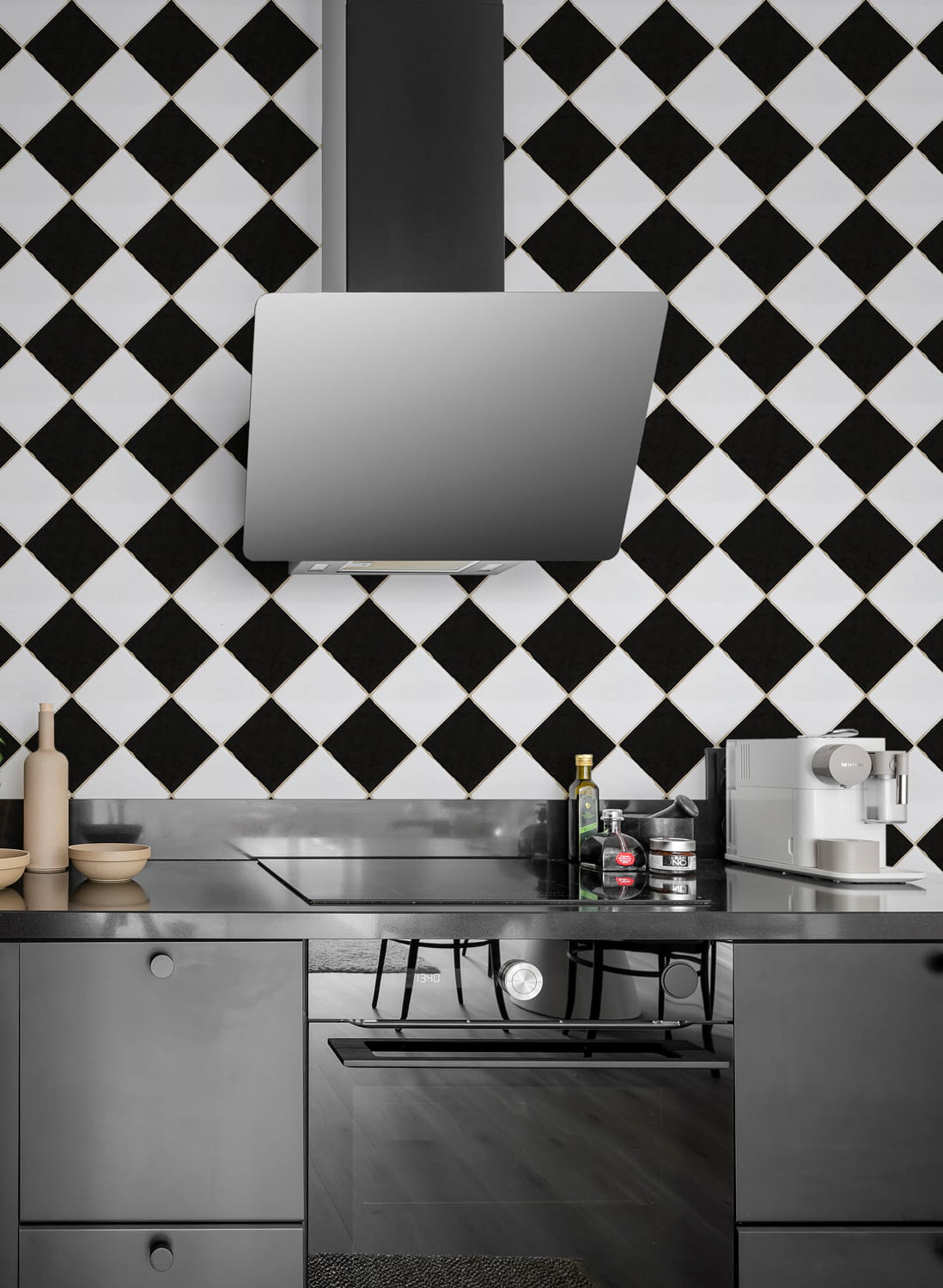 Tapete Checkered Tiles