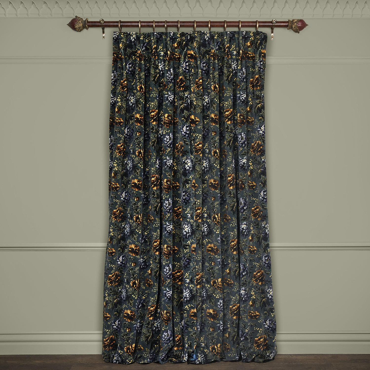 Tissu Opia - Velvet - Petrol
