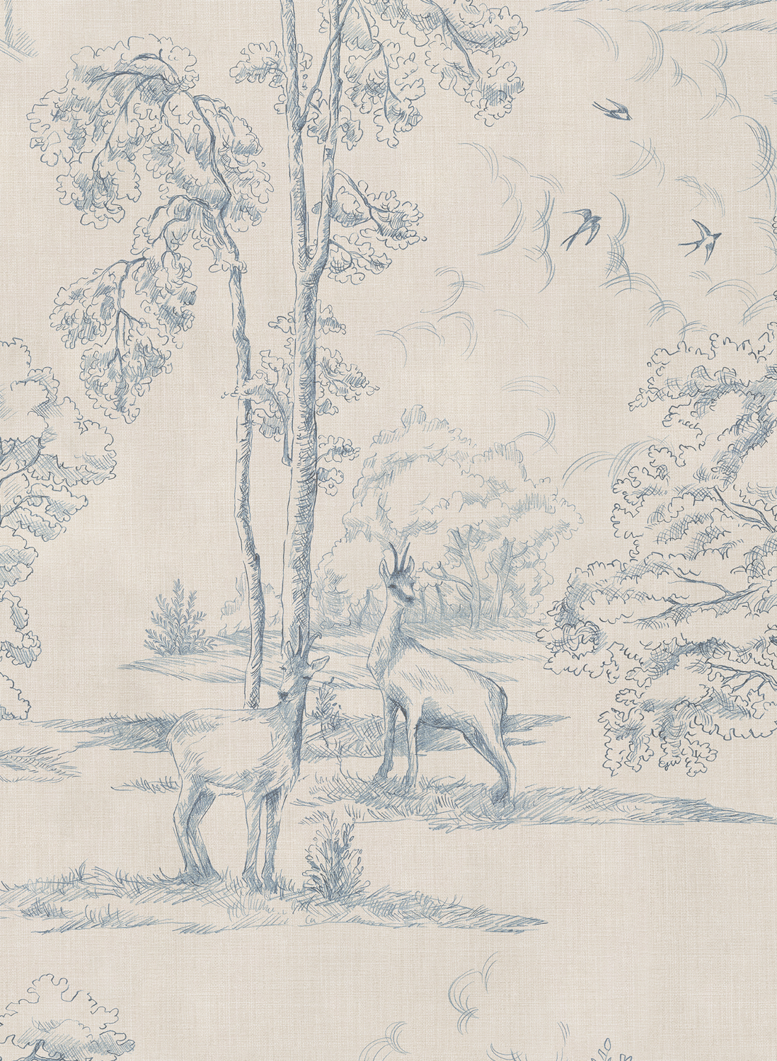 Wandbild Montfort - Blue