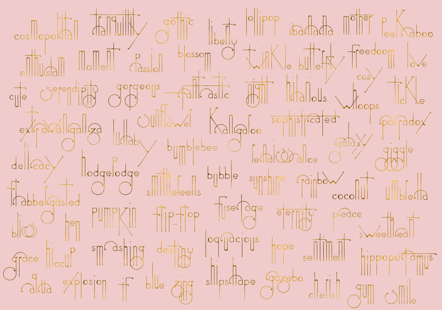 Wandbild Beautiful Words - 8000039N