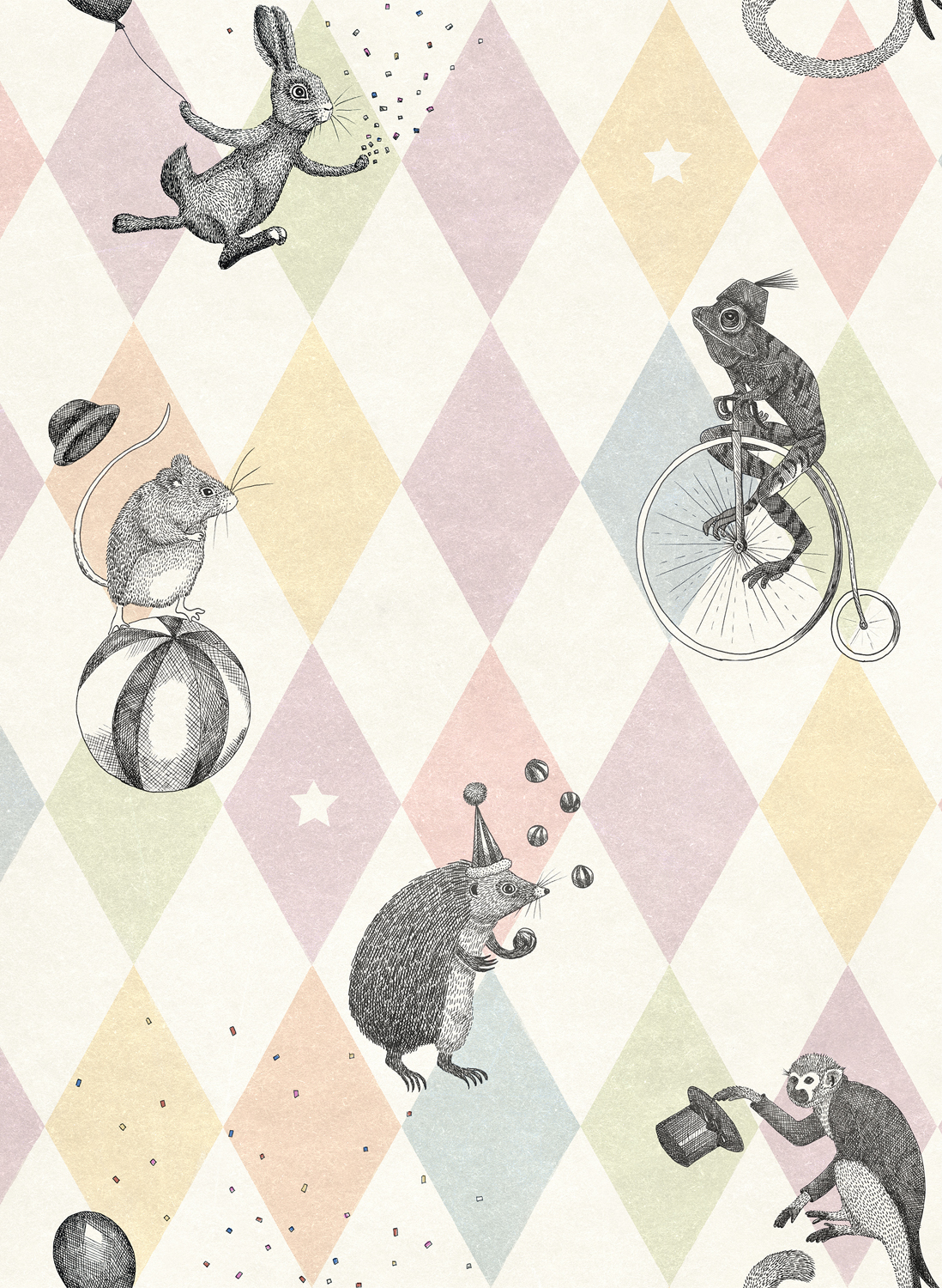 Tapete Circus Corner - Pastel
