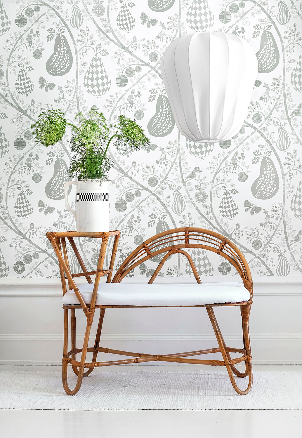 Tapete Fruit Garden - White/ Green