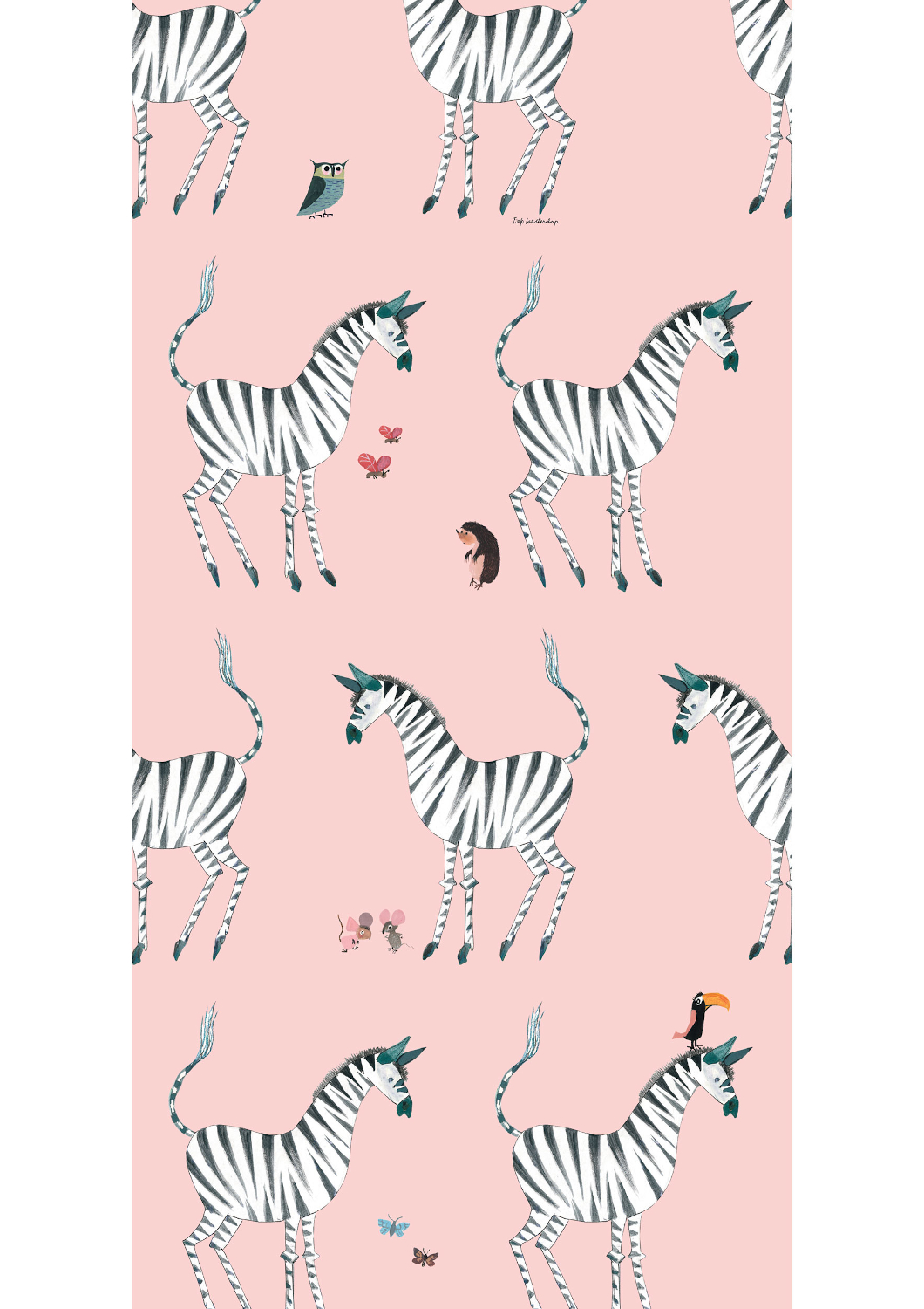 Tapete Zebra - Roze
