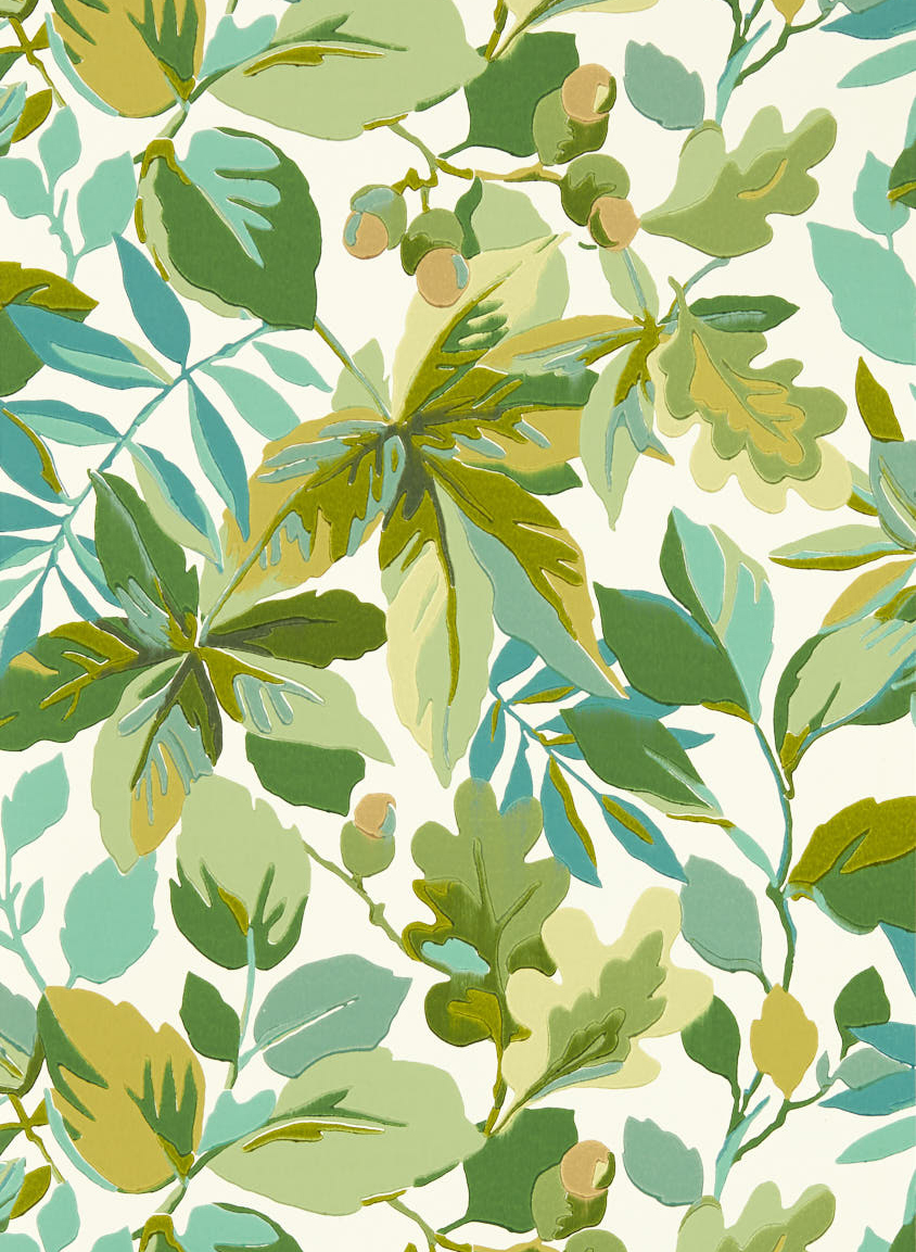 Tapete Robins Wood - Botanical Green