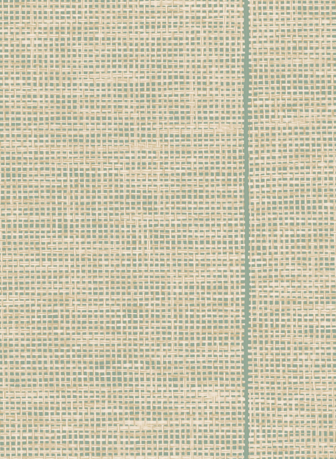 Tapete Le Raphia Tisse - Mint