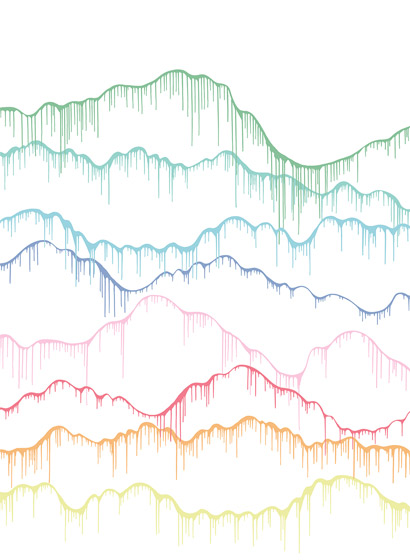 Wandbild Elevation - Rainbow