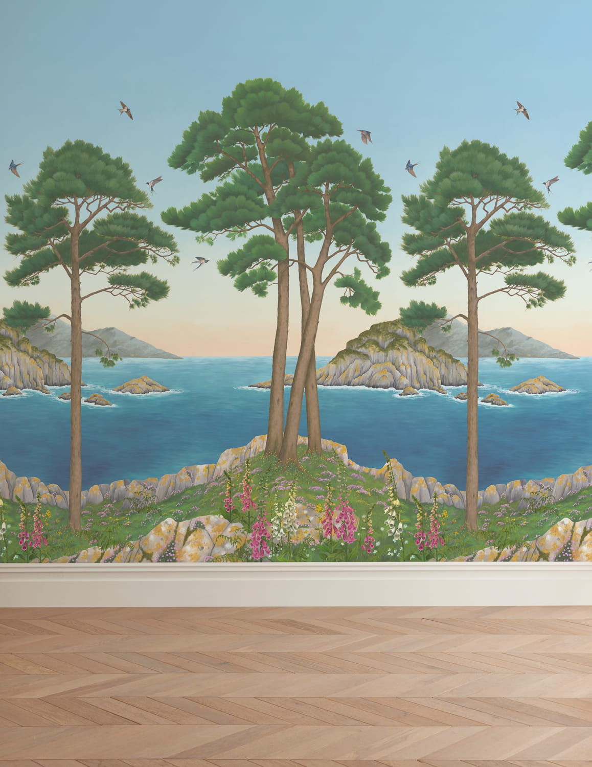 Wandbild Coastline - Azure