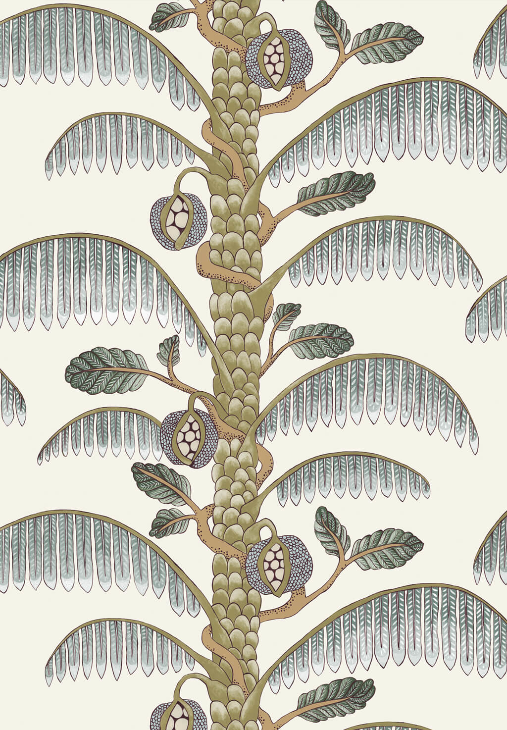 Tapete Palm Stripe - Clarke White