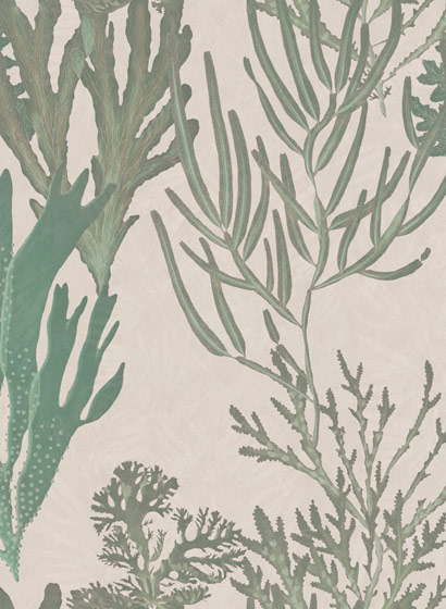 Tapete Light Corals - Pale Green