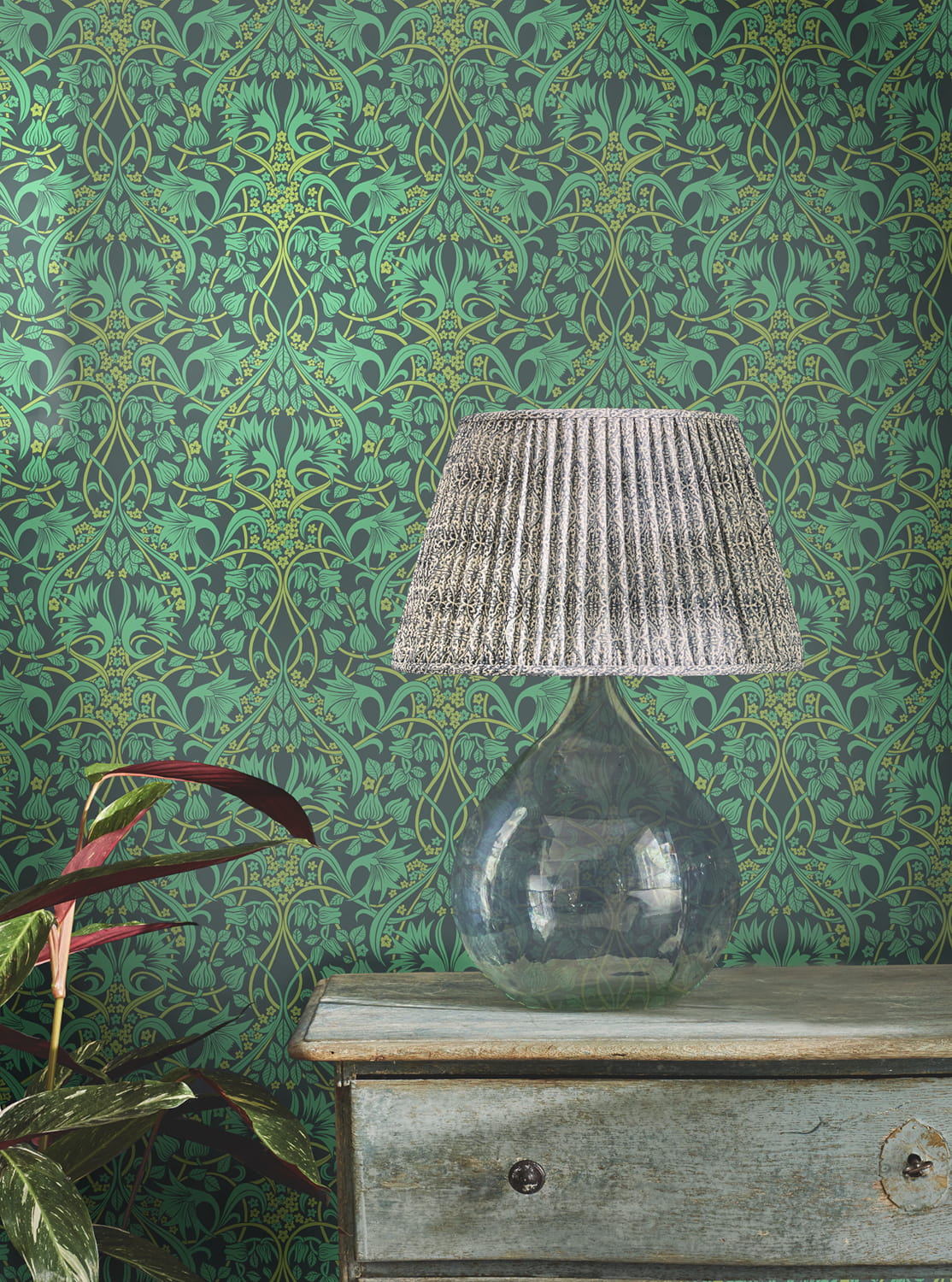 Tapete Fritillerie - Indigo/ Teal