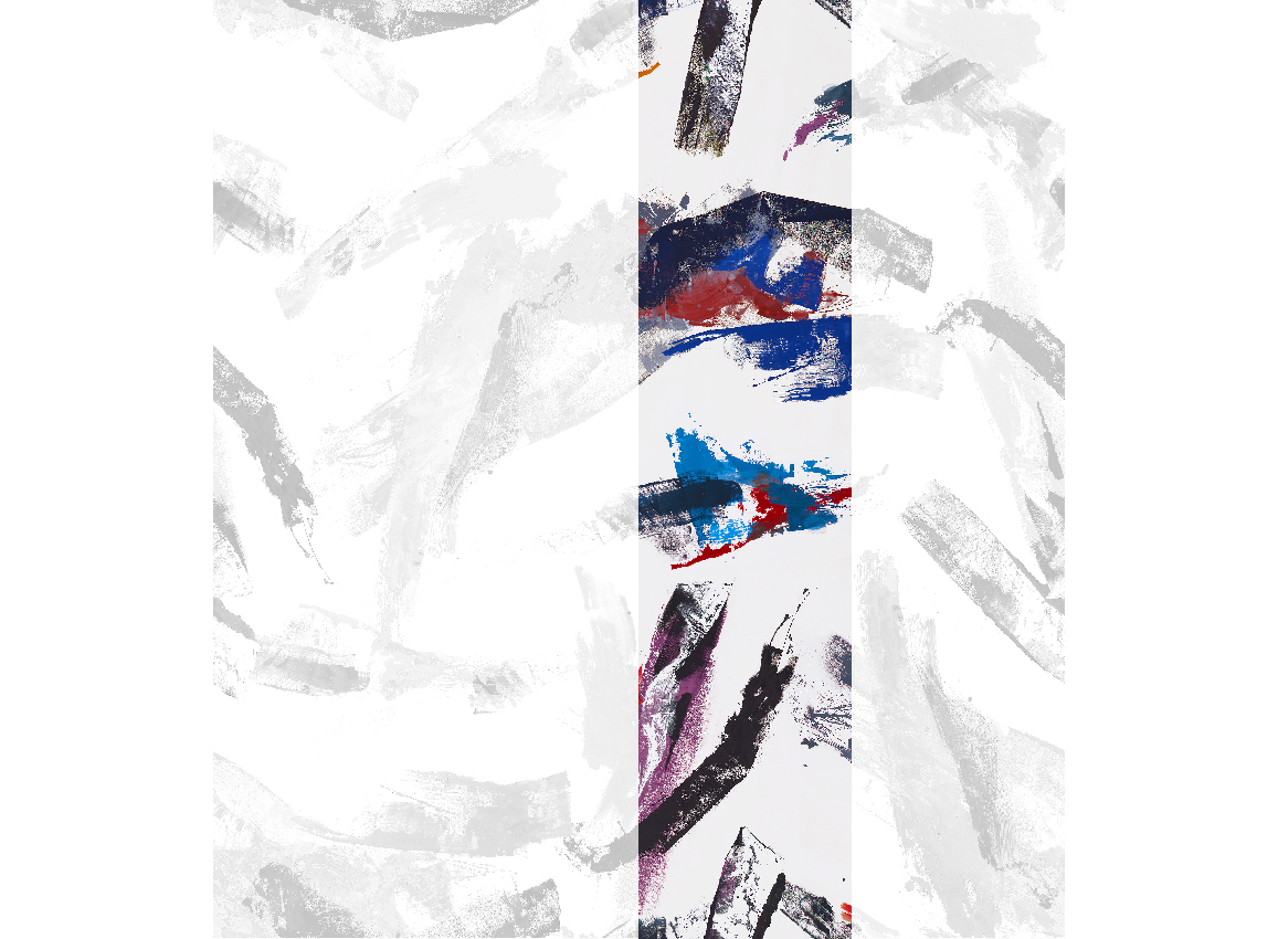 Wandbild Jack - Red Blue Panel 3