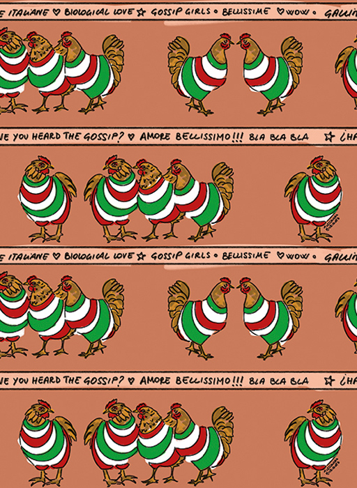 Tapete Galline Italiane - 25511