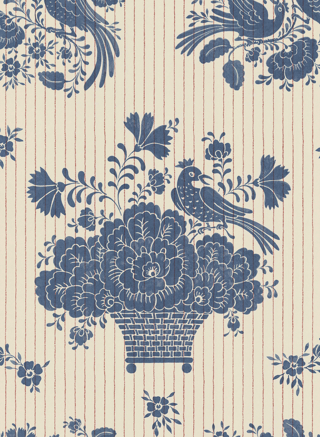 Tapete Birds Nest - Ink Blue