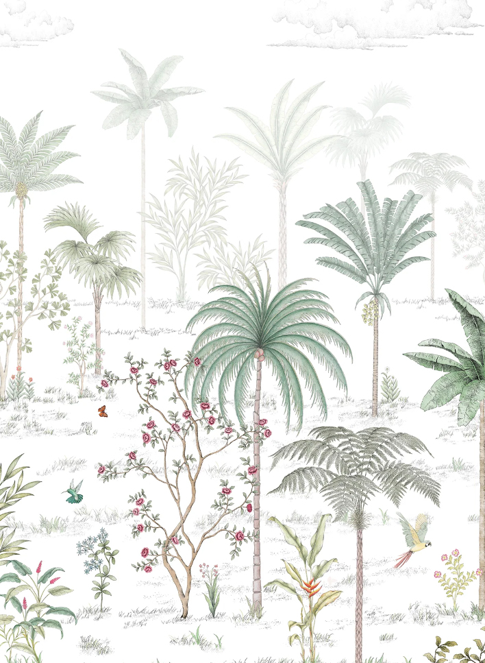 Papier peint Sur la route de Samarcande - Naturel Panel B