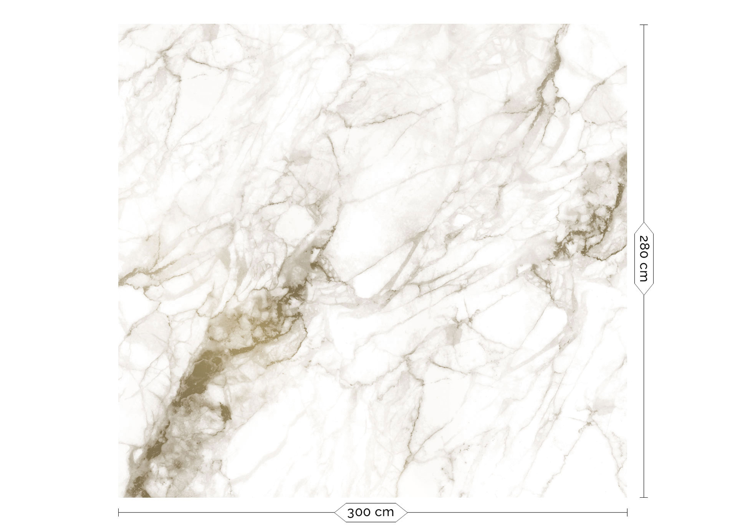 Wandbild Golden Marble Gold 7 - L
