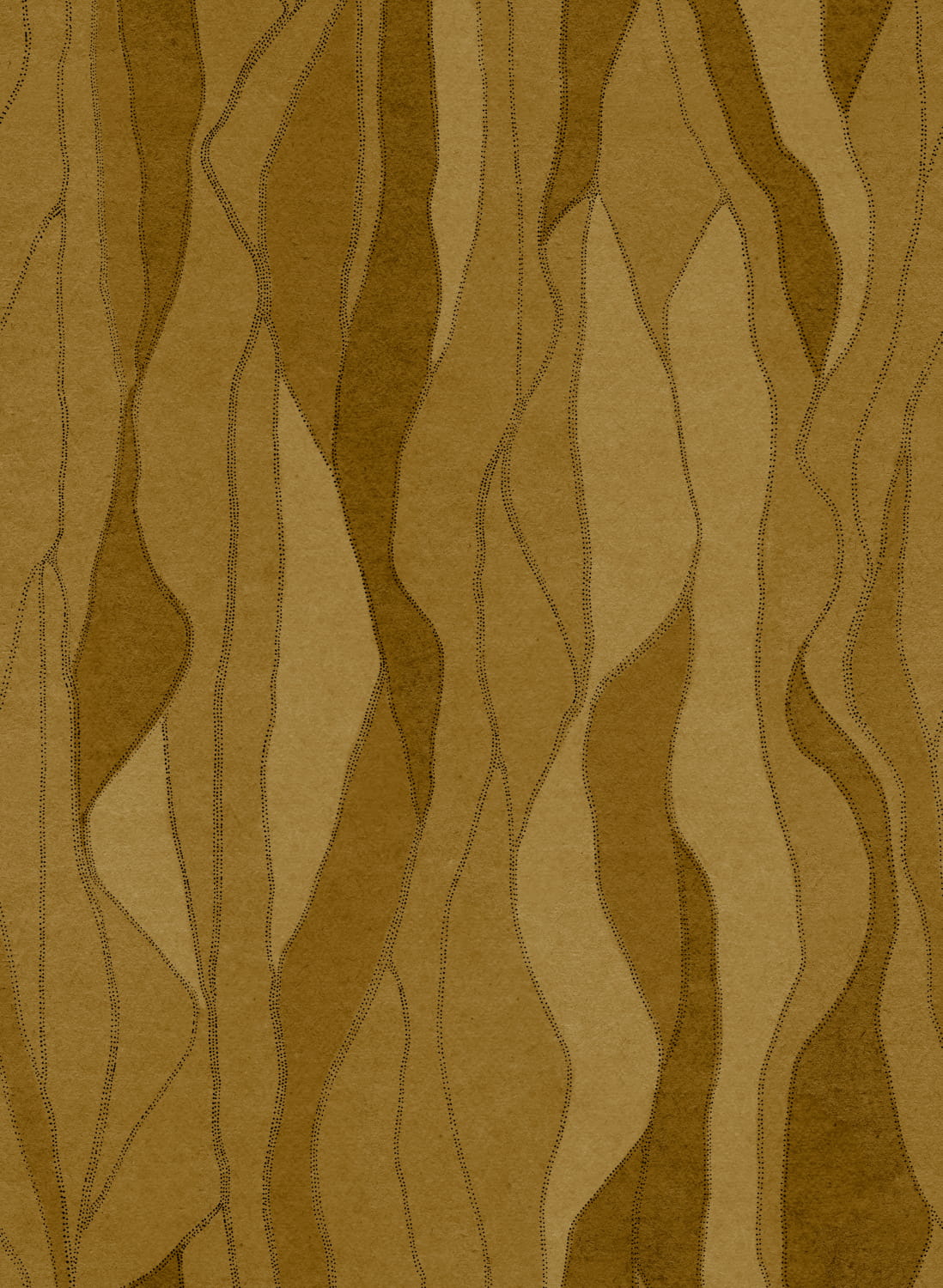 Tapete Collage - Gold
