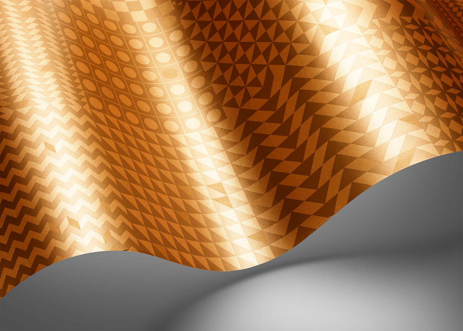 Tapete Geometrico - Gold on Gold