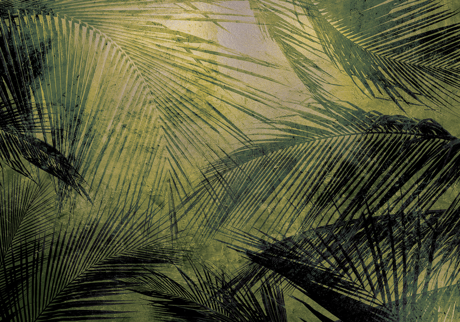 Wandbild Palms Metallics - Silver