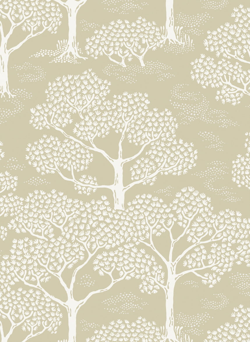 Tapete Woodland Notes - Rye Yellow