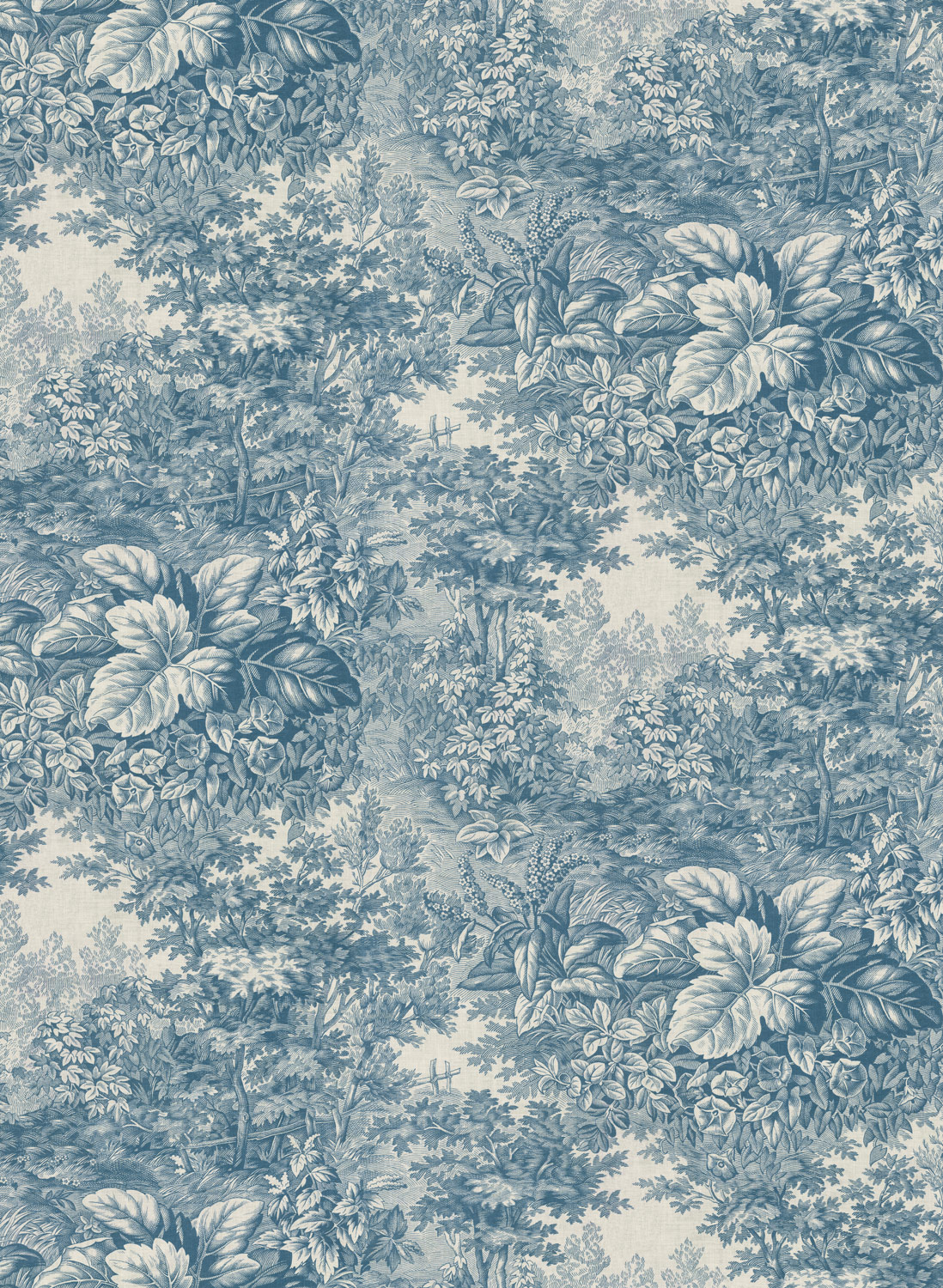 Wandbild Forest Toile - Blue
