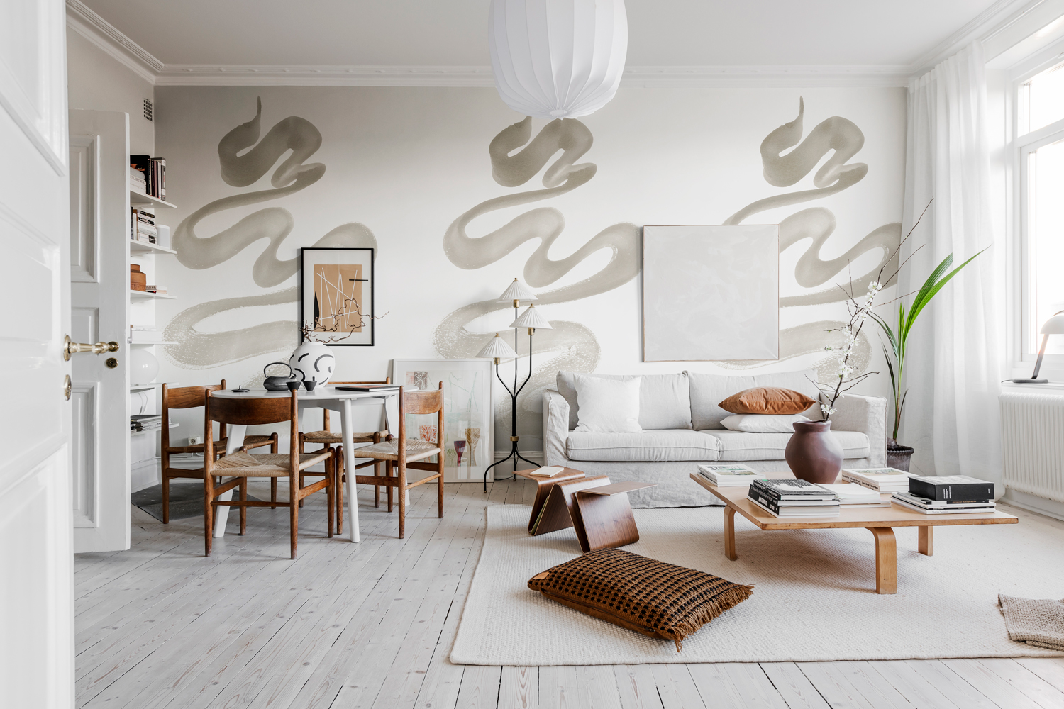 Wandbild Stroke - Sand