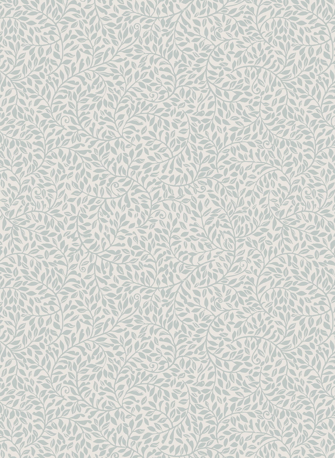 Tapete Bladverk - Misty Blue