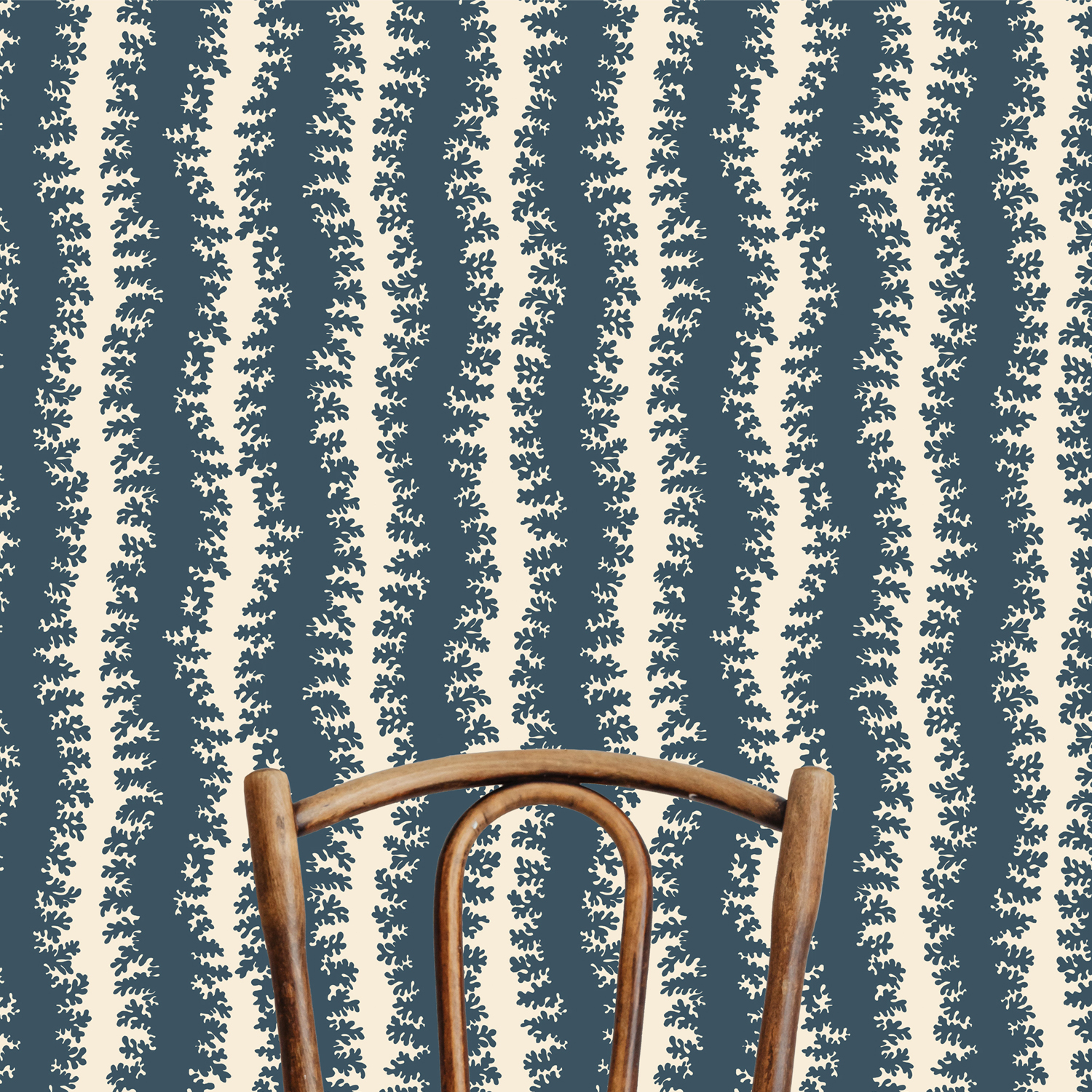 Tapete Elkhorn Stripe - Beakster Blue/ Salt Ridge