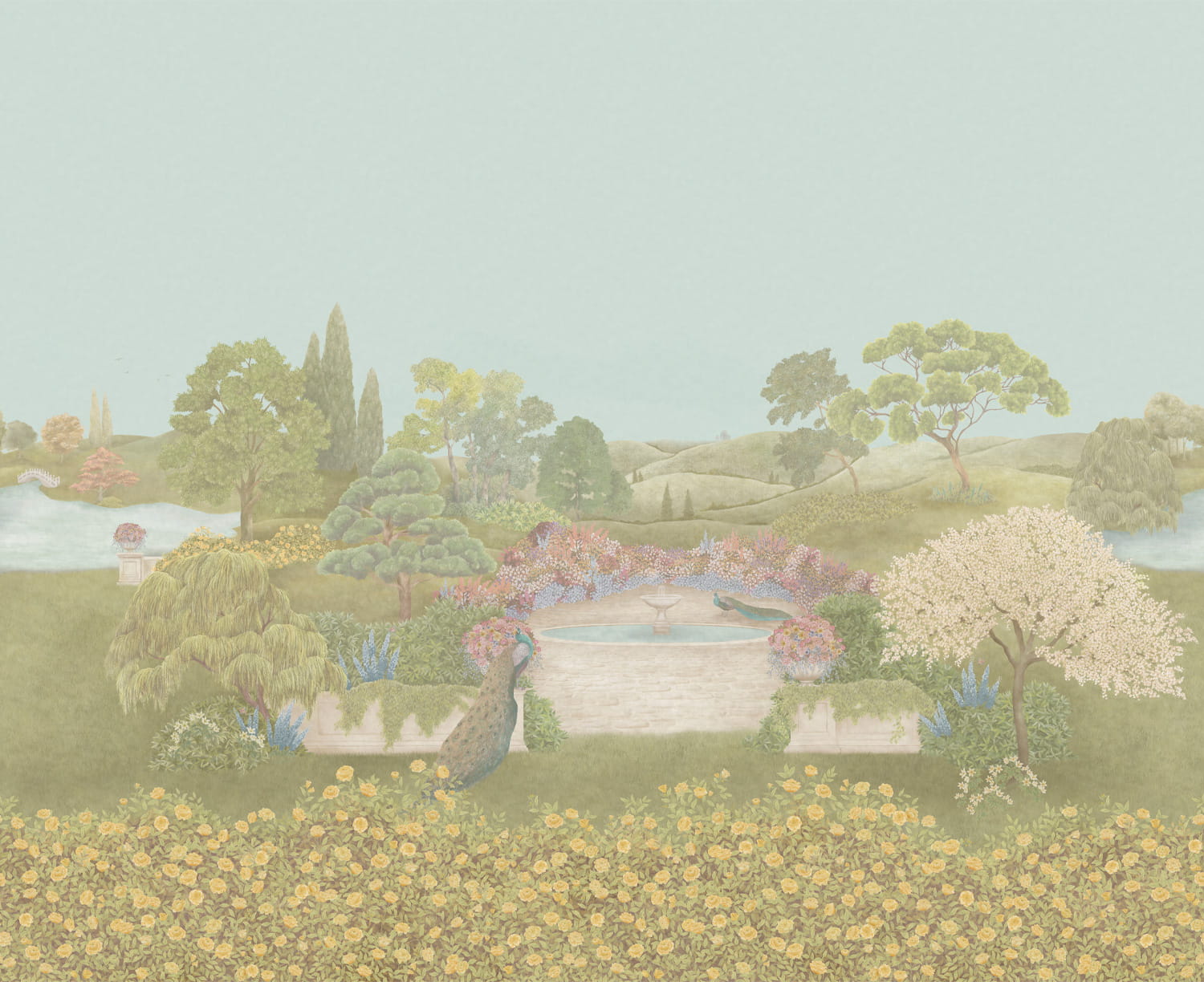 Wandbild Idyll - Honey Citrine