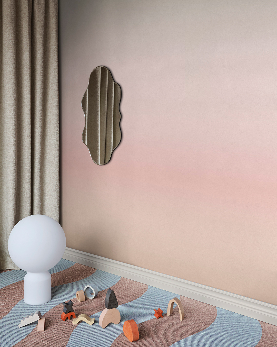 Wandbild Skymning - Pink