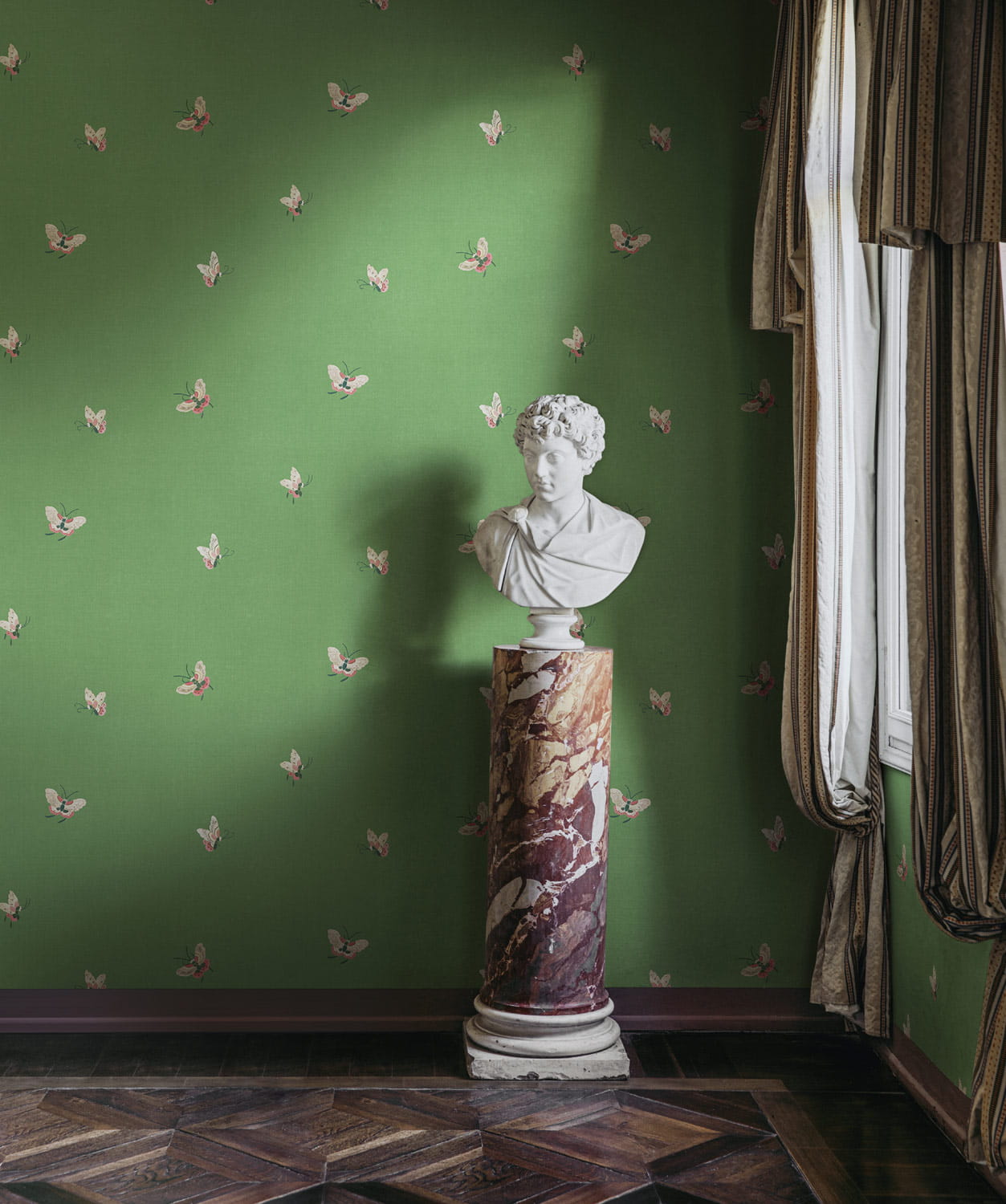 Tapete Butterflies - green