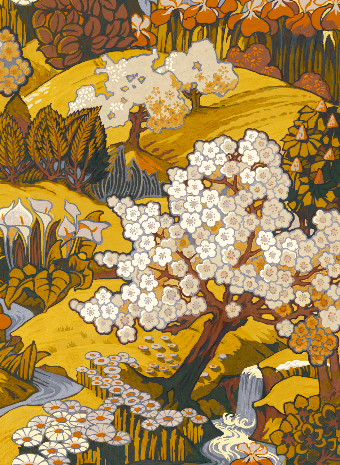 Tapete Yu Garden - Amber