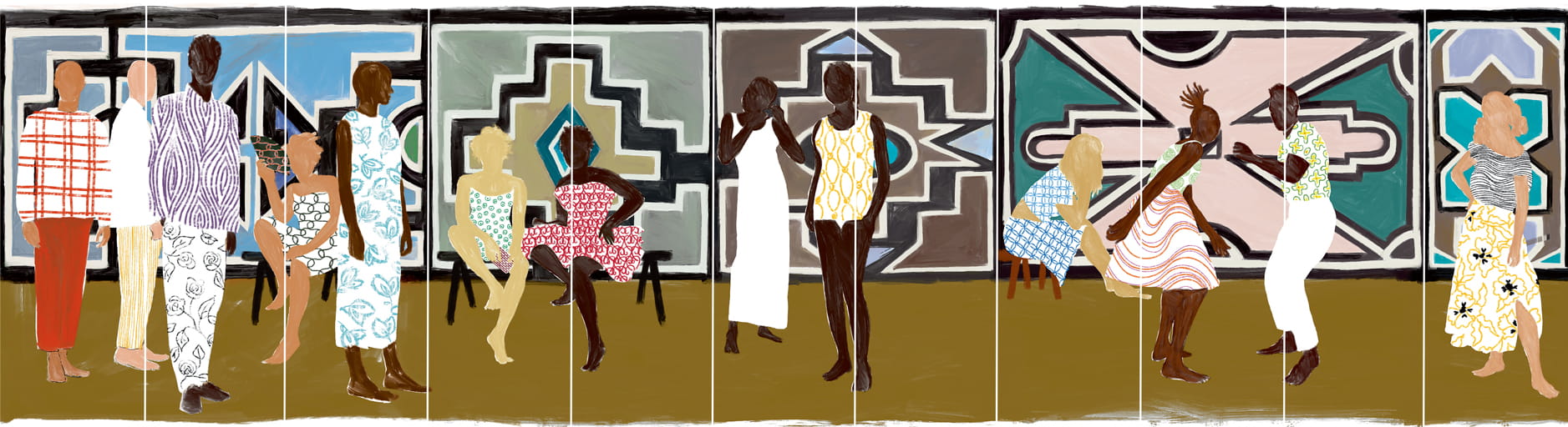 Mural Ndebele - Panel 5