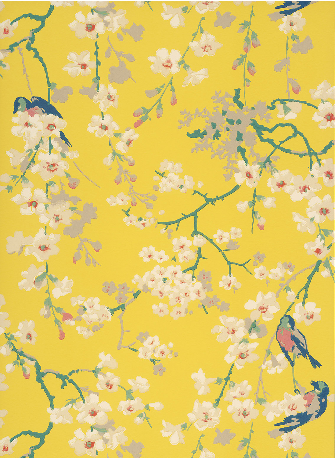 Tapete Massingberd Blossom - Yellow
