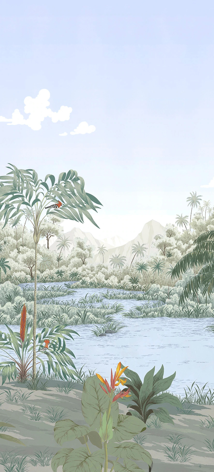 Wandbild Riviere des Parfums Naturel - B 4/5/6