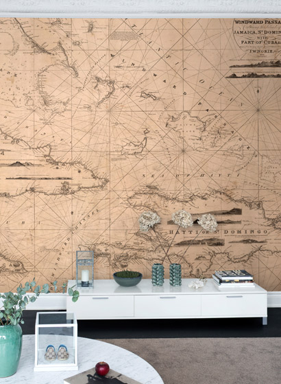 Wandbild Navigation Lines