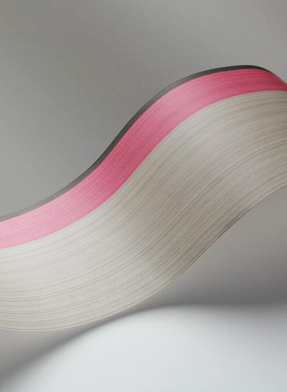 Tapeten Bordüre Jaspe Border - Charcoal/ Pink