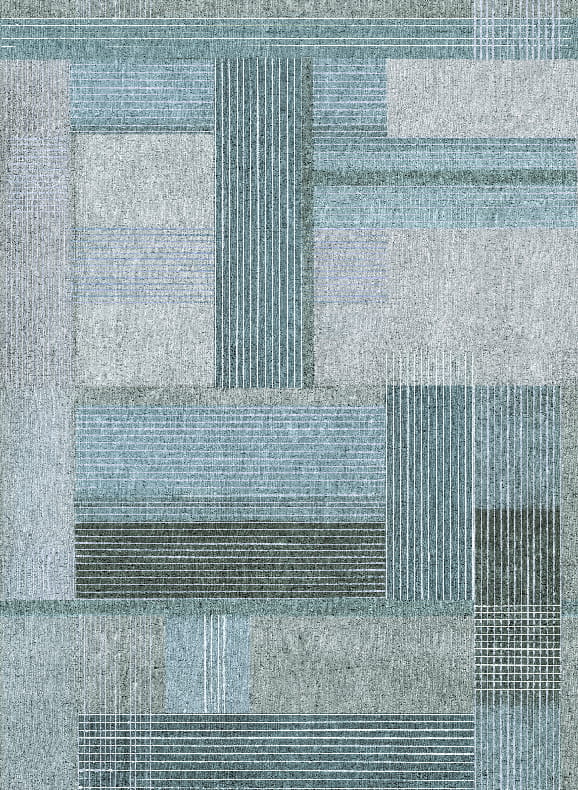 Wandbild Bonn - Light Blue Panel 3