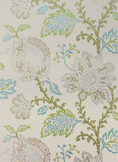 Tapete Coromandel - Stone/ Green/ Aqua