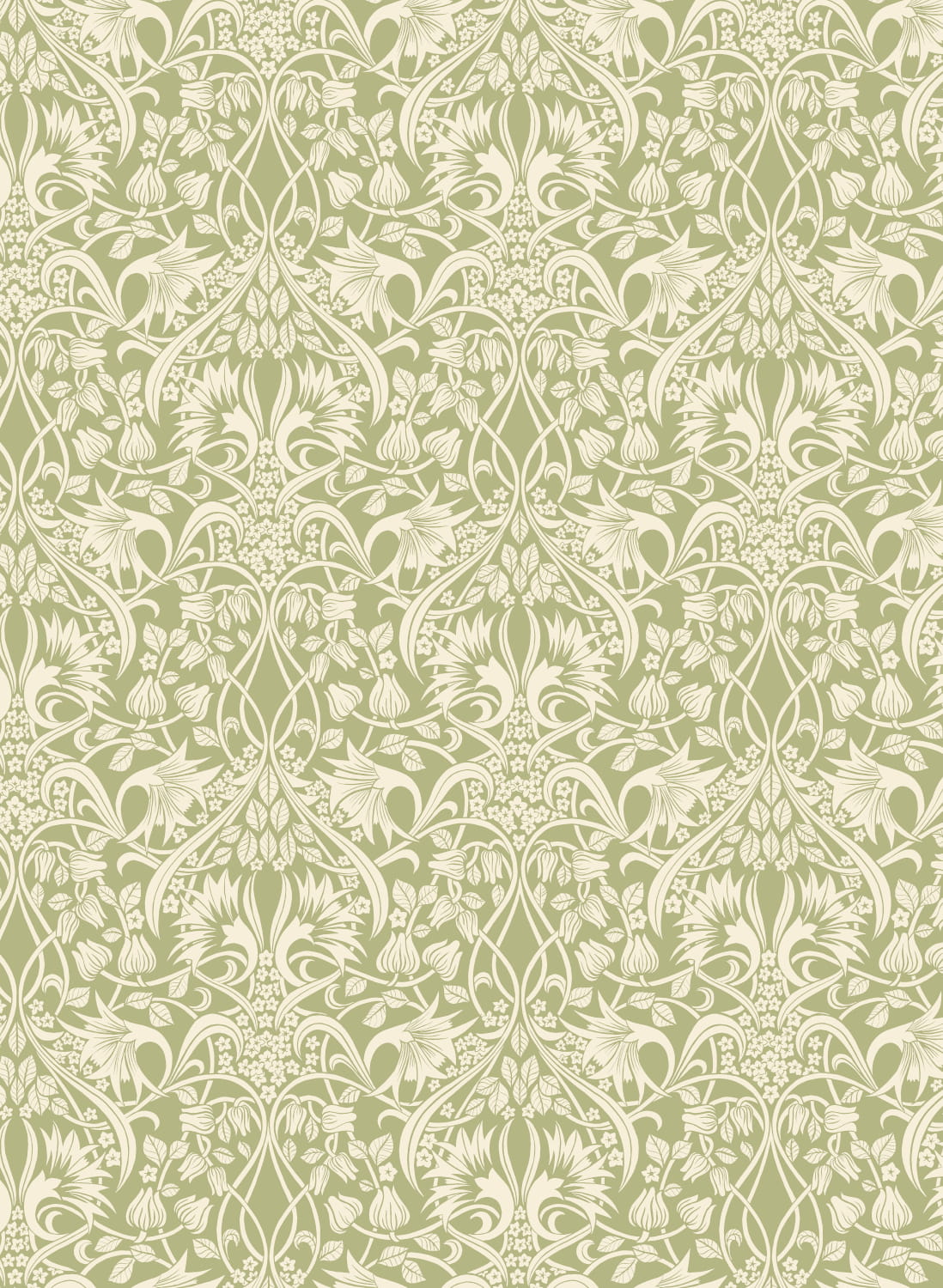 Tapete Fritillerie - green
