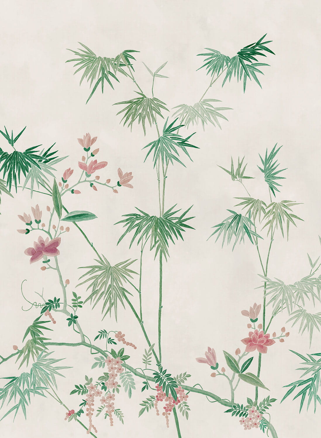 Wandbild Bamboo Grove - green